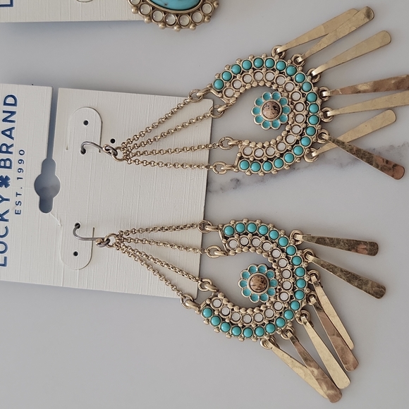 2 pairs lucky brand earrings - Picture 2 of 5